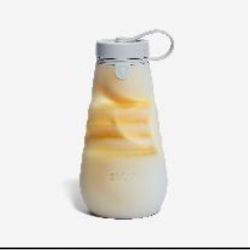 65 X BRAND NEW STOJO COLLAPSIBLE BOTTLE TRANSLCEN 590ML CASHMERE