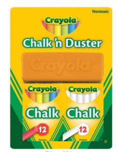50 X BRAND NEW CRAYOLA CHALK N DUSTER SET