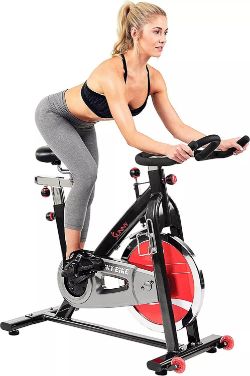 SUNNY HEALTH & FITNESS EXERCISE BIKE, QUIET CYCLING STATIONARY BIKE SFB001 NEW BOX