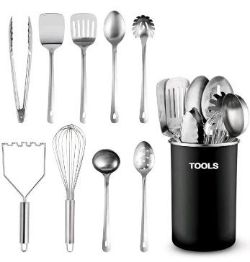 5X FINEDINE 10-PIECE STAINLESS STEEL KITCHEN UTENSIL SETS – COOKING ESSENTIALS