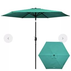 MOVTOTOP PATIO UMBRELLA 9FT UPF 50+ PREMIUM OUTDOOR TABLE UMBRELLA OPU-G01 CUSTOMER RETURN