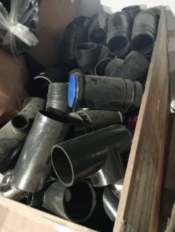 JOBLOT OF FULL PALLET OF WAVIN BLACK PIPES VARIOUS LENGTHS AND SIZES