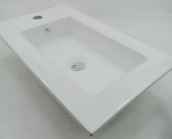 BATHROOM SINK WASH BASIN 1TH 560 SLIM CERAMIC BASIN 560 X 340 X 130 MM