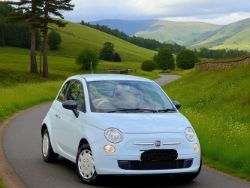 FIAT 500 POP – 2010 – 1.2 PETROL – MANUAL – BLUE >>--NO VAT ON HAMMER--<<