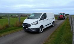 **(ONLY 86K MILEAGE)** 2021 ON 70 PLATE FORD TRANSIT CUSTOM 300 LEADER SWB >>--NO VAT ON HAMMER--<<