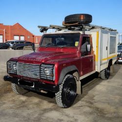 *(ONLY 101K MILEAGE)*2008 LAND ROVER DEFENDER 130 TDCI 120BHP SINGLE CAB >-NO VAT ON HAMMER-<
