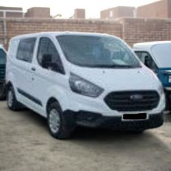 *(ONLY 110K MILEAGE)*2020 FORD TRANSIT CUSTOM 280 LEADER 2.0 TDCI 5-SEATER CREW>-NO VAT ON HAMMER-<