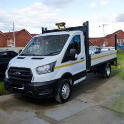 **(ONLY 64K MILEAGE)** 2023 FORD TRANSIT 350 LEADER 130BHP 2.0 TDCI RWD LWB DROPSIDE PICKUP