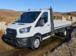 2021 (21 PLATE) FORD TRANSIT 350 LEADER TDCI 130BHP L4 HI DROPSIDE PICKUP >>--NO VAT ON HAMMER--<<