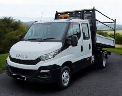 **(ONLY 87K MILEAGE)** 2016 IVECO DAILY 35C13 CREW CAB TIPPER