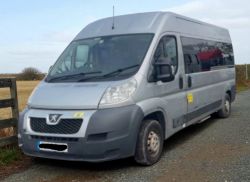 **(ONLY 83K MILEAGE)** 2014 PEUGEOT BOXER LWB L3H2 EX PATIENT TRANSFER BUS