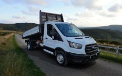 **(ONLY 68K MILEAGE)** 2020 FORD TRANSIT 350 LEADER 130BHP TDCI RWD LWB TIPPER PICK-UP