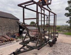 TWIN AXLE PIPE COIL TRAILER