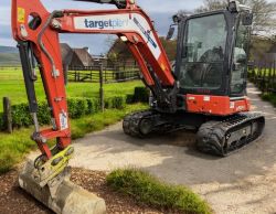 2022 KUBOTA U50-5 5T MINI EXCAVATOR WITH QUICK HITCH AND 3 BUCKETS