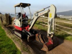 2020 TAKEUCHI TB216 – 1.8T MINI EXCAVATOR
