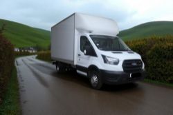 2021 FORD TRANSIT 350 LEADER ECOBLUE LUTON VAN WITH TAIL LIFT – EURO 6 – 130K MILES
