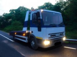 1995 IVECO EUROCARGO 6-CYLINDER BEAVER TAIL RECOVERY TRUCK >>--NO VAT ON HAMMER--<<