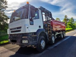 2011 IVECO EUROCARGO 8X4 GRAB TIPPER CRANE LORRY >>--NO VAT ON HAMMER--<<
