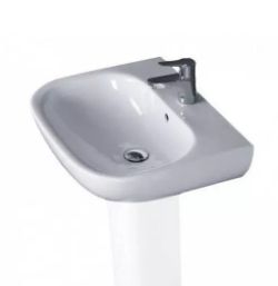 BATHROOM SINK WASH BASIN 550MM MODERN 1 TAP HOLE ESSENTIAL LILY EC1001 ALTB0001