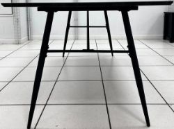 1 X SCS DINING TABLE GREY WOOD CONCRETE AFFECT 180 CM 6 SEATER RRP £400