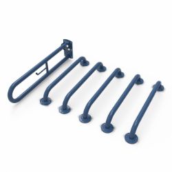 NYMAS NYMAPRO EXPOSED FIXING GRAB RAILS FOR DOC M TOILET PACK - DARK BLUE