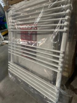 TOWEL RADIATOR BATHROOM WHITE 800 X 750 MM QUINN PEARL QRT3 CENTRAL HEATING