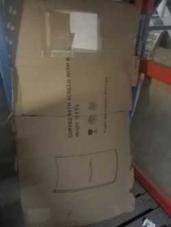 CURVED SHOWER SCREEN HANDLE 800 X 1400 X 6MM