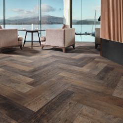 10 X BOXES (30.08M2) KARNDEAN VAN GOGH RIGID HERRINGBONE CLICK LVT UNDERLAY BACKED RRP £2,100