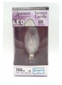 200 X LED TWISTED CANDLE BULB 3W SBC-B15D W.WHITE SATIN (20)