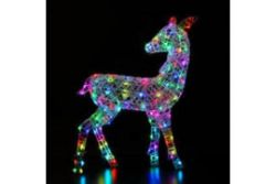 NEW & BOXED NOMA 95CM WICKER LED COLOUR CHANGING RICHMOND DEER RRP £209