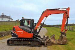 2018 KUBOTA KX080-4 MIDI EXCAVATOR / DIGGER