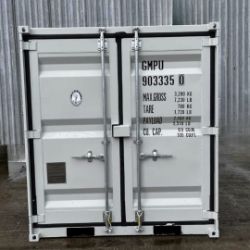 UNUSED 8FT SHIPPING CONTAINER, SIDE DOOR & WINDOW