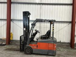 **(INCLUDES CHARGER)**“TOYOTA 7FBE18 ELECTRIC FORKLIFT 2004 – 1800KG / 4000 HRS