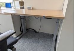 USED 1200MM ELECTRIC SIT STAND HEIGHT ADJUSTABLE DESK