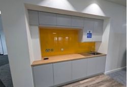 USED 2750MM FITTED KITCHEN INC. FRIDGE AND DISHWASHER