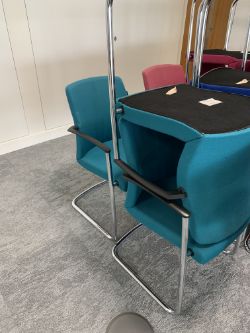 TEAL AXIA 'INVITE' CANTILEVER MEETING CHAIRS - VARIOUS COLOURS AVAILABLE