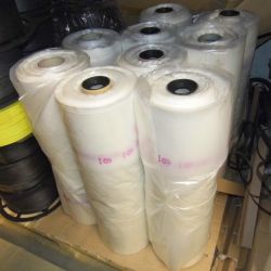 10 ROLLS POLYTHENE PERFORATED BAGS ON THE ROLL