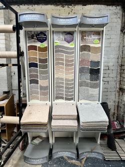 JOB LOT CARPET STANDS FOR SHOWROOM