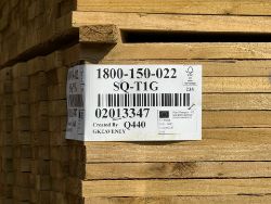 1 FULL PACK 440 PIECES 22X150X1800 TANALISED FENCE BOARDS