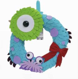 16 X BRAND NEW DISNEY PIXAR MONSTERS INC XMAS WREATHS RRP £ 600.00