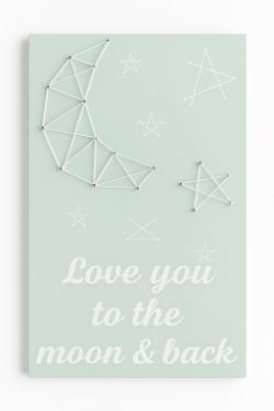 PALLET OF 609 HOUSE PLAQUES (LOVE YOU TO MOON AND BACK)