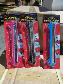 3 HOLE PAPER PUNCH OFFICE STATIONERY 10 BOXES OF 144 (1440 UNITS)