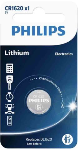 2000X CR1620 3V LITHIUM PHILIPS BUTTON BATTERY COIN CELL DL1620 RRP £2.99 EACH