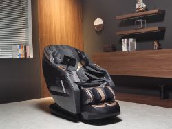 BNIB SERENITY FULL BODY SL TRACK 4D LUXURY MASSAGE CHAIR IN GREY RRP £3999 *NO VAT - FREE DELIVERY*