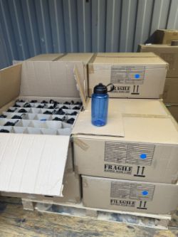 PALLET JOBLOT 360X 1L BLUE PLASTIC WATER BOTTLES WITH SPORTS CAPS RRP £9.99 EACH