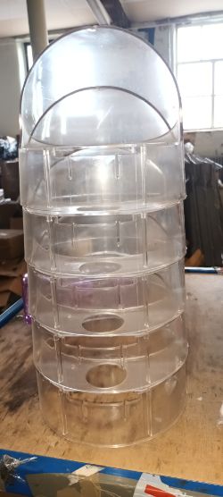 120 MAKE UP ORGANISERS PLASTIC CLEAR