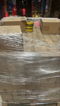 1 X PALLET WITH WARNING TAPE POLYTHENE (CAUTION ELECTRIC CABLE BELOW) TOTAL RRP £3255