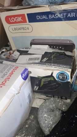 50+ UNITS BRANDED PALLET – TEFAL, PHILIPS, NINJA, LOGIK – AIR FRYERS, IRONS, KETTLES & MORE!