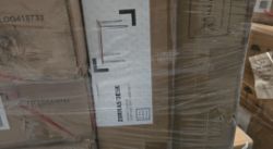10 X BRAND NEW ZORRAS WALNUT VENEER DESK (H)73CM (W)120CM (D)60CM