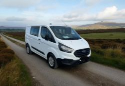 **(ONLY 109K MILEAGE)** 2019 FORD TRANSIT CUSTOM 280 LEADER CREW VAN>>--NO VAT ON HAMMER--<<